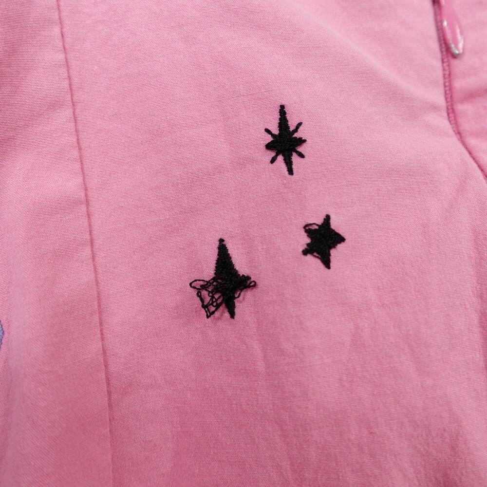 Maeve by Anthropologie Pink Swan Embroidered Bow Mini Shift Dress - Picture 9 of 16